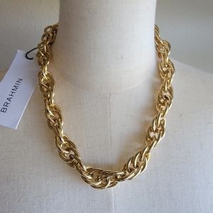 BRAHMIN 18" 18K GP Double Round Chain Necklace